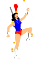 Free Stock Photo: Illustration of a band majorette