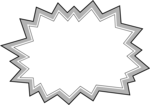 Free Stock Photo: Illustration of a blank burst