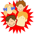 Free Stock Photo: Illustration of happy kid faces
