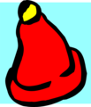 Free Stock Photo: Illustration of a red knit cap