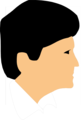 Free Stock Photo: Illustration of a profile of a man