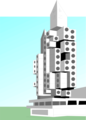 Free Stock Photo: Illustration of a modern office building