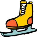 Free Stock Photo: Illustration of an ice skate