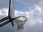 Free Stock Photo: Outdoor basketball hoop