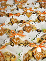 Free Stock Photo: Small cakes in wedding baskets