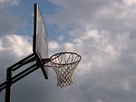 Free Stock Photo: Outdoor basketball hoop