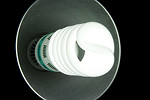 Free Stock Photo: A compact fluorescent light bulb