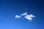 Free Stock Photo: A blue sky with white clouds