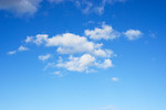 Free Stock Photo: A blue sky with white clouds