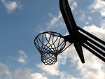Free Stock Photo: Outdoor basketball hoop