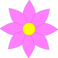 Free Stock Photo: Illustration of a purple flower