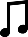 Free Stock Photo: Illustration of a music note