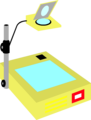 Free Stock Photo: Illustration of an overhead projector