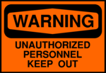 Free Stock Photo: Illustration of a keep out warning sign