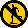 Free Stock Photo: Illustration of a no running symbol