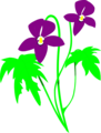 Free Stock Photo: Illustration of purple flowers