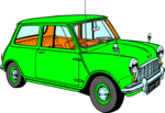 Free Stock Photo: Illustration of a green hatchback