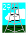 Free Stock Photo: Illustration of a stamp with a tower design