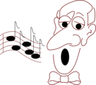 Free Stock Photo: Illustration of a man singing