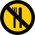 Free Stock Photo: Illustration of a no food warning sign