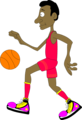 Free Stock Photo: Illustration of a basketball player