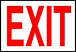Free Stock Photo: Illustration of an exit sign