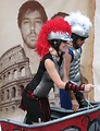 Free Stock Photo: Chariot drivers at the 2009 Red Bull Soap Box Derby in Atlanta, Georgia.