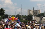 Free Stock Photo: A crowd of spectators at the 2009 Red Bull Soap Box Derby in Atlanta, Georgia