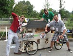 Free Stock Photo: Posing drivers at the 2009 Red Bull Soap Box Derby in Atlanta, Georgia