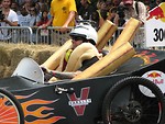 Free Stock Photo: A crashed race car at the 2009 Red Bull Soap Box Derby in Atlanta, Georgia