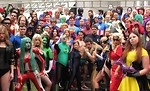 Free Stock Photo: A group of superheroes in costume at Dragoncon 2009 in Atlanta, Georgia
