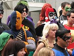 Free Stock Photo: A group of superheroes in costume at Dragoncon 2009 in Atlanta, Georgia