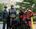 Free Stock Photo: A group of superheroes in costume at Dragoncon 2009 in Atlanta, Georgia