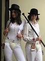 Free Stock Photo: Girls in Clockwork Orange costumes at Dragoncon 2009 in Atlanta, Georgia