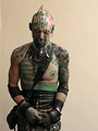 Free Stock Photo: A man with piercings and a costume at Dragoncon 2009 in Atlanta, Georgia