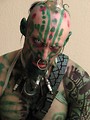 Free Stock Photo: A man with piercings and a costume at Dragoncon 2009 in Atlanta, Georgia