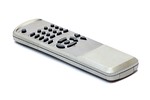 Free Stock Photo: A DVD remote control isolated on a white background