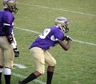 Free Stock Photo: High school football players on a field
