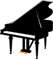 Free Stock Photo: Illustration of a grand piano