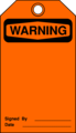 Free Stock Photo: Illustration of a blank warning tag