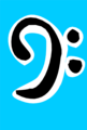 Free Stock Photo: Illustration of a bass clef music symbol.