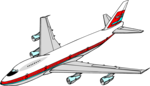 Free Stock Photo: Illustration of a 747 airplane