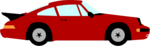 Free Stock Photo: Illustration of a red sports car