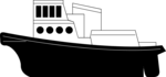 Free Stock Photo: Illustration of a cargo ship