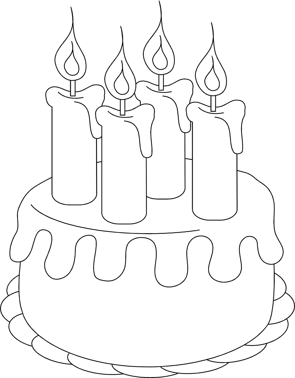 Illustration of a birthday cake. : Free Stock Photos
